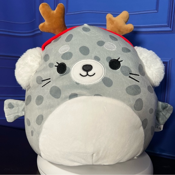 Squishmallows Other - Squishmallows 11” Odile the Spotted Seal With Earmuffs